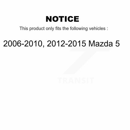 Kugel Front Rear Wheel Bearing Kit For Mazda 5 K70-101149